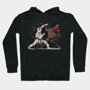 Battle Ready: Dynamic Stickman Showdown Hoodie